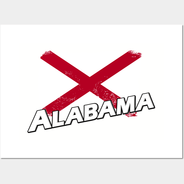 Alabama flag Wall Art by PVVD